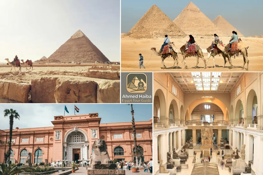 Pyramids of giza and egyptian museum 2